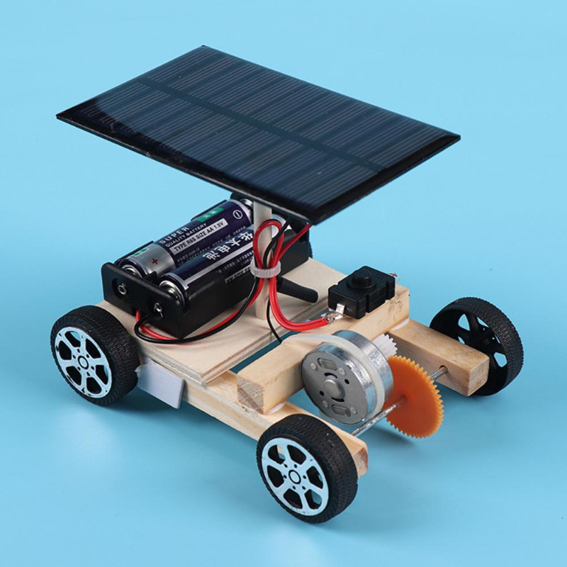 Diy Electronics Kits For Kids - تجميع الاختراعات الإبداعية للسيارة الشمسية القدرة