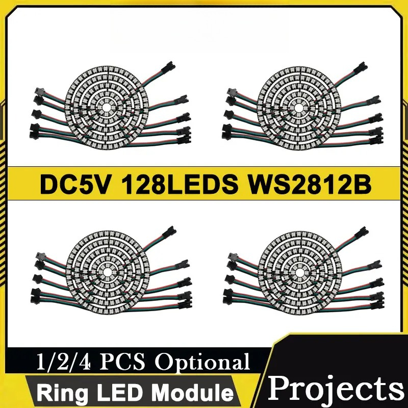 Diy Electronics Address - وحدة إضاءة LED دائرية قابلة للبرمجة