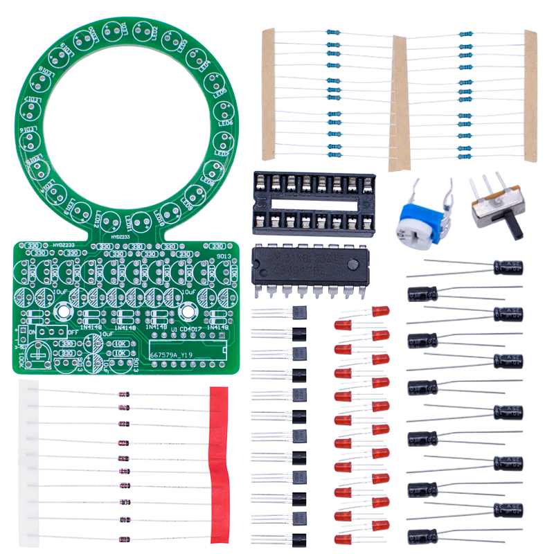 طقم مصباح LED متدرج اللون CD40 - مراجعة Diy Electronics Kits For Kids وسعره