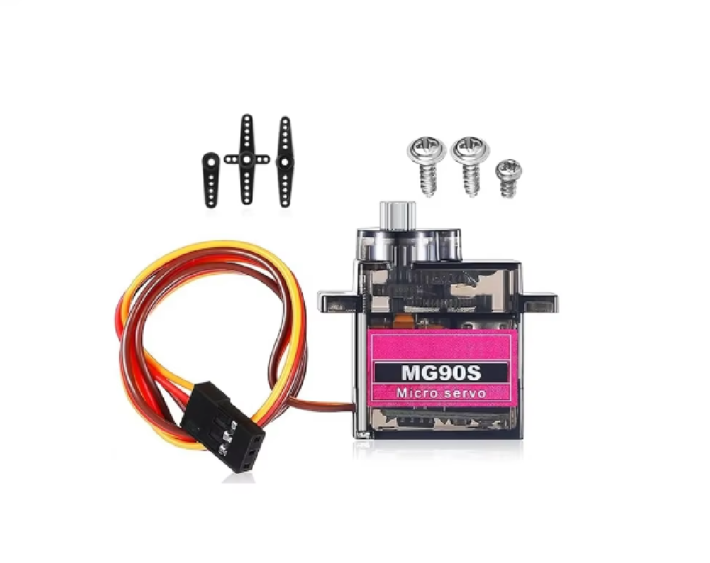 محرك سيرفو معدني MG90S بوزن 9  - مراجعة Servo Motor Sg90 وسعره