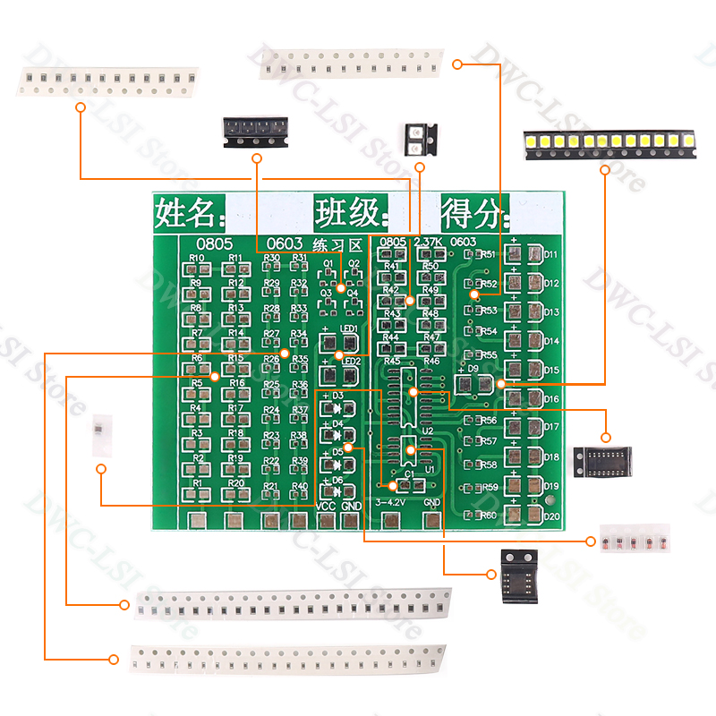 فئة عدة مكونات التصحيح لحام مم - مراجعة Diy Electronics Workbench وسعره