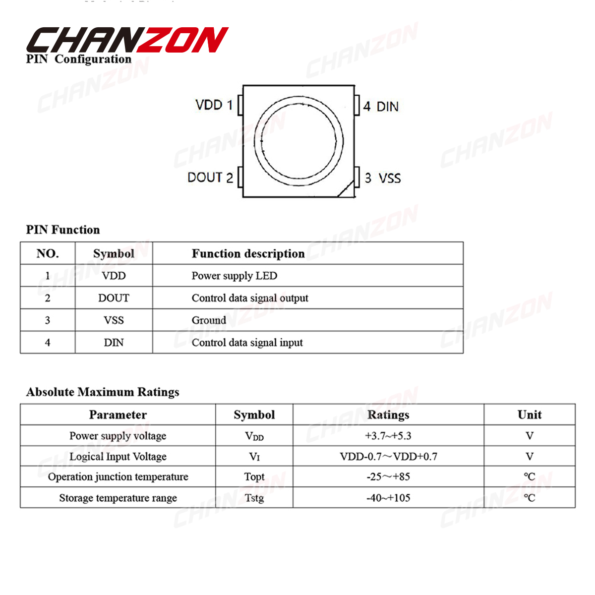 100 قطعة SMD WS2812B WS2812 4  - مراجعة Diy Electronics Address وسعره