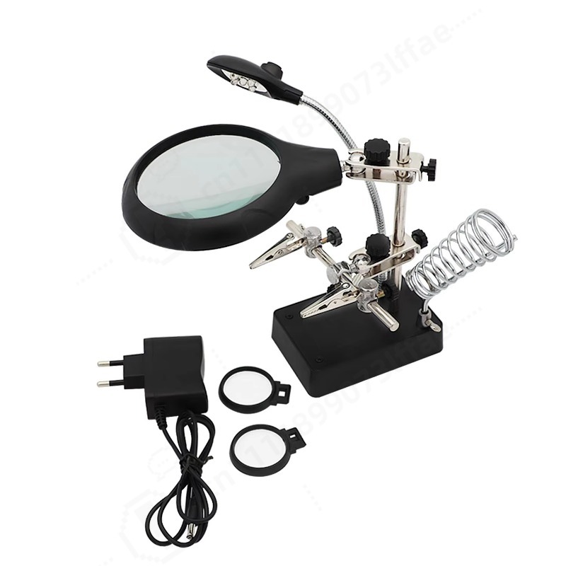 عدسة مكبرة للحام 10X مع إضاءة  - مراجعة Diy Electronics Workbench وسعره