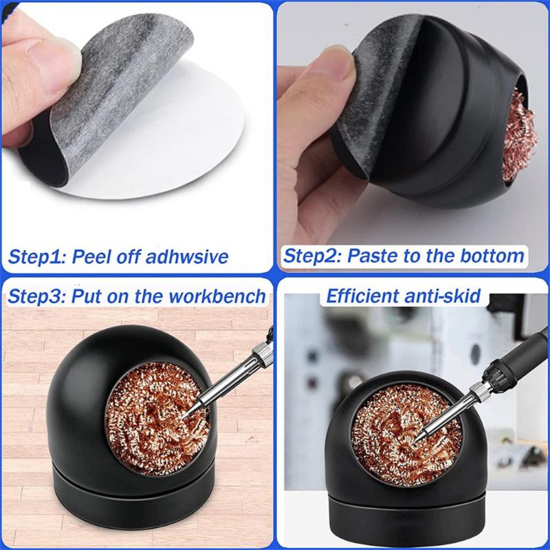 【HG】كرة تنظيف رأس مكواة اللحام - مراجعة Diy Electronics Holder وسعره