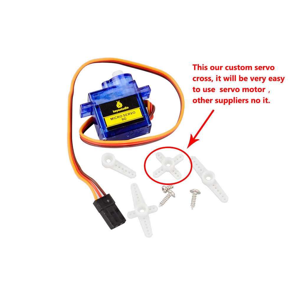 1 قطعة keyestudio 9G MINI SG90 - مراجعة Servo Motor Sg90 وسعره