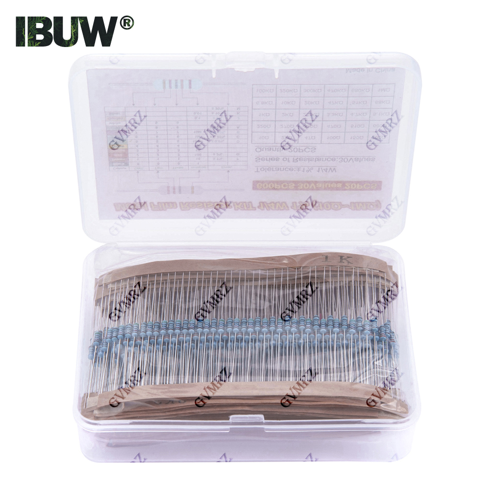 600 قطعة 30 قيمة 1/4 وات مجموع - مراجعة Diy Electronics Repair Kit وسعره