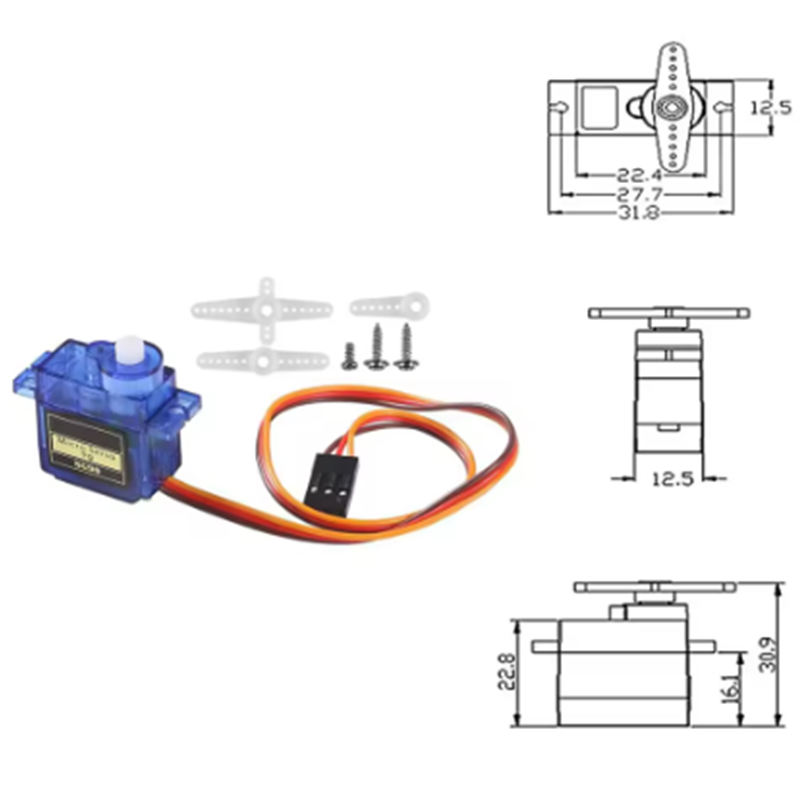 1-10 قطعة SG90 9 جرام مايكرو م - مراجعة Servo Motor Sg90 وسعره