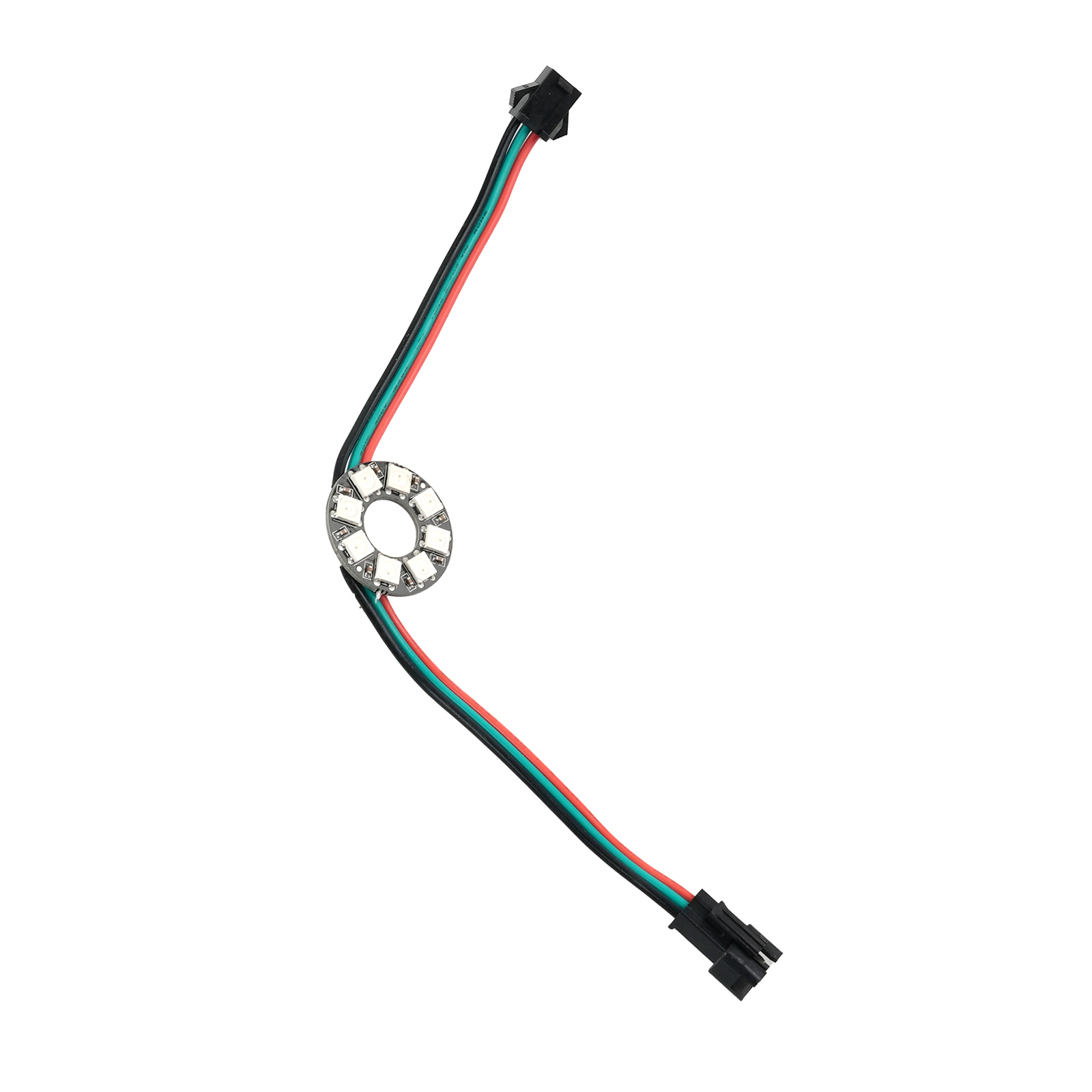 مصباح حلقي LED RGB بـ 8 مصابيح - مراجعة Diy Electronics Address وسعره